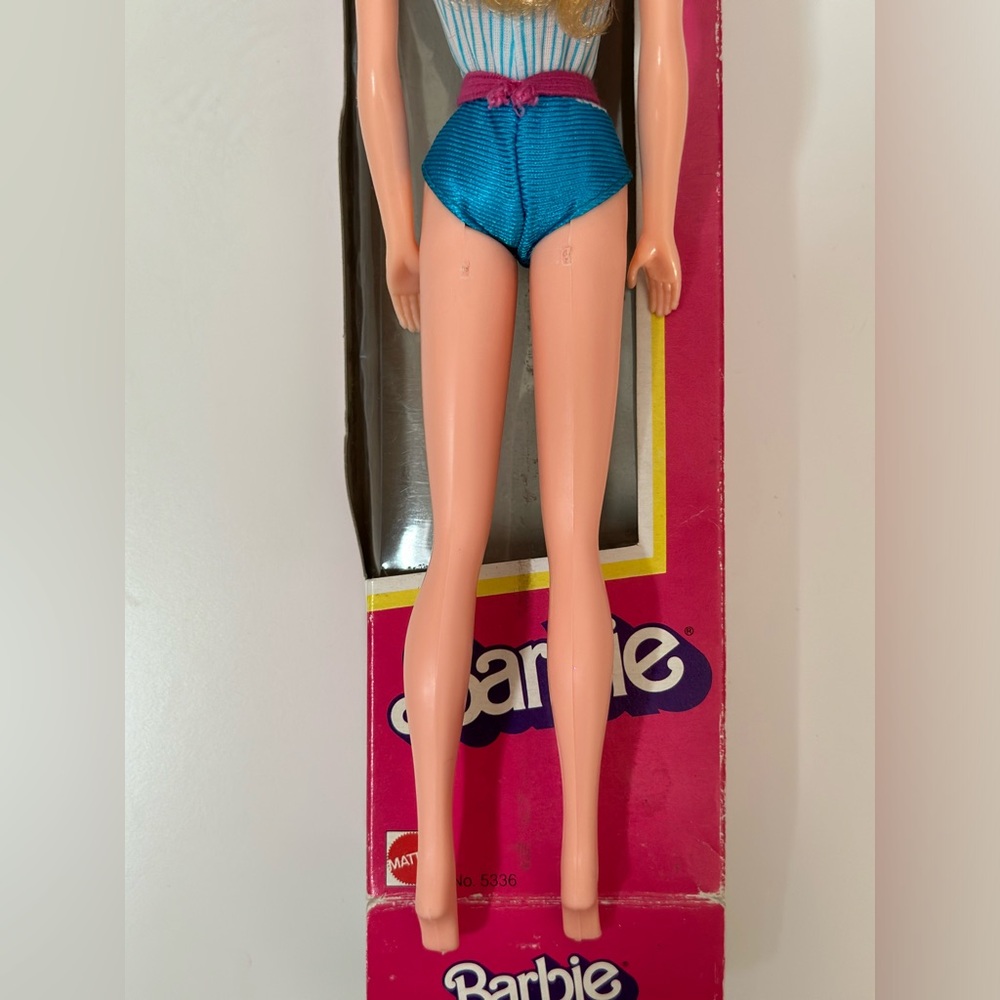 Vintage 1982 Barbie #5336 Blue Bathing Suit NIB Rare Foreign Edition - Picture 13 of 15